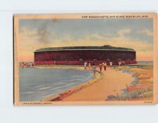 Postcard Fort Massachusetts Ship Island near Biloxi Mississippi USA picture