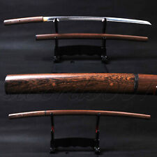 Rosewood Shirasaya Katana T10 CarbonSteel Japanese Samurai Sharp Practical Sword picture