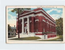 Postcard Masonic Temple, Pittsfield, Massachusetts picture