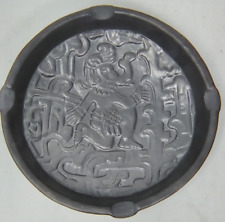 Rare DONA ROSA COYOTEPEC OAXACA Black Chaac God Pottery Astray Mexico Signed picture