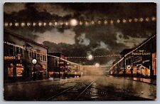 Hewilt Avenue Night Scene Antique Postcard picture