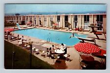 San Francisco CA-California Hilton Hotel Pool Beauty Antique Vintage Postcard picture