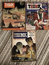 THIMK Magazine Lot 1958 Vol 1 No 1 And No 3 Vol 1 #5 1959 Rare picture