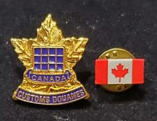 Canada Customs Douanes Pin & Canada Flag Pin  picture