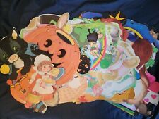 Vintage Lot Of 29 Cardboard Holiday Decorations Halloween Eureka Dogs Bears Cats picture
