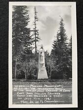 Coeur d’Alene Idaho ID Mullan Monument 1948 Antique RPPC Photo Postcard picture