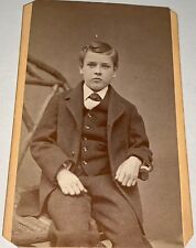 Rare Antique Victorian American Boy, Charles Sadler CDV Photo Philadelphia, PA picture