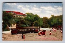 Chicago IL-Illinois, Entrance To Lincoln Park, Antique, Vintage c1914 Postcard picture