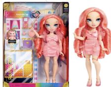 Rainbow High Pinkly Pink Fashion Doll, 10+ Colorful Play Accessories. picture