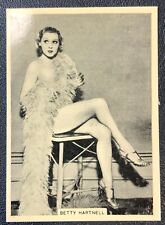 Betty Hartnell 1939 Grace & Beauty Movie Original Cigarette Card HIGH GRADE picture