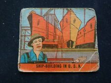 1942 M.P. & Co. War Scenes (R168) # 113 Ship-Building in U.S.A. (VG) picture