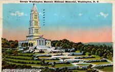 Masonic Memorial, Washington, D.C. Posted in 1926 Postcard+2¢ Washington Stamp picture