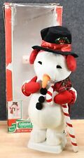Vintage Telco Christmas Motionette Snowman Candy Cane Animated 24” 1995 picture