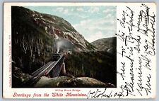 White Mountains, New Hampshire NH - Wiley Brook Bridge - Vintage Postcard picture