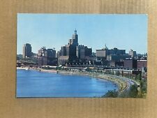 Postcard St Paul MN Minnesota Downtown Skyline Mississippi River Vintage PC picture