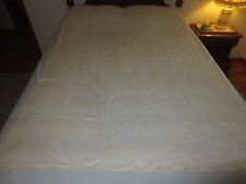 NEW ELEGANT FLORAL LACE IVORY Rayon & Cotton TABLECLOTH - 54