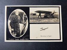 Mint England Aviation RPPC Portrait Postcard Claude Grahame White Monoplane picture