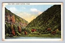 Ogden Canyon UT-Utah, Pine View, Antique, Vintage Souvenir Postcard picture