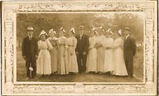 NURSES antique real photo postcard rppc OCCUPATIONAL GROUP PORTRAIT 1910s nurse picture