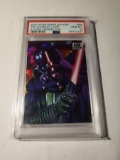 2021 Topps Star Wars Galaxy Chrome The Darkest Lord Atomic 108/150 PSA 10 picture