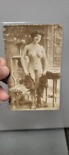 Old Vintage Original 1910 Nude Female French Photo Postcard Photograph picture