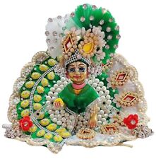 Multicolor Bal Gopal/Kanha Ji Heavy Cotton Dress With Mukut ( Size: 1 ) picture