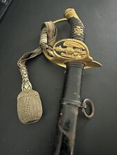 WWI M1889 German Prussian Infantry Officers Sword w/Scabbard - ASC. Minty picture