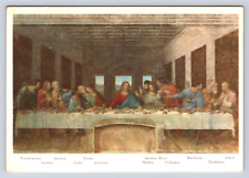 Vintage Postcard The Last Supper Leonardo da Vinci picture