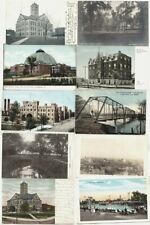 (10) Springfield Taylorville Illinois 1906 ~ 1920 inc 2 RPPC; Virden, Petersburg picture