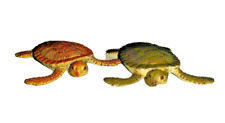 2 Vintage Rubber Sea Turtles AAA Quality, 3.5” Long x 3.25” Wide x 5/8” High picture