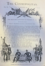 1889 France Military Conditions of France illustrated picture