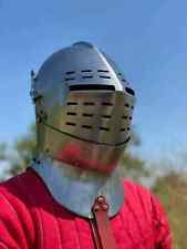 11th Century Medieval Close Helmet Medieval Knight Helmet Full Face Visor Helmet picture