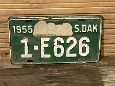 1955 South Dakota License plate #1 E626 picture