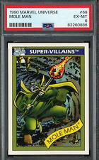 MINT 1990 Impel Marvel Universe #68 Mole Man PSA 6 EX-MT & bonus cards added picture