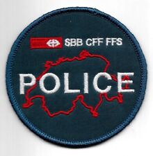 SWISS Police Swiss Federal Railway, SBB, CFF, FFS Patch Police Badge picture