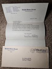 January 31, 1946 Michigan Senator Arthur Vandenberg Signed Envelope w/ Letter picture
