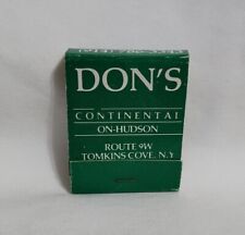 Vintage Don's Italian Restaurant Matchbook Tomkins Cove NY Advertising Full picture