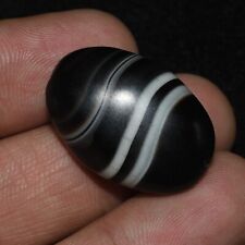 Ancient Greek Bactrian Banded Agate Stone Bead in Good Condition picture