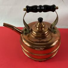 Simplex Patent Whistling Tea Kettle Solid Copper 400709-402190 Made In England picture