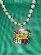 Krewe Of Hermes Drop Pearl Necklace New Orleans Mardi Gras Carnival 24in Stretch picture