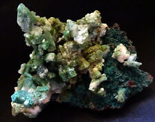 Awesome Green Heulandite Crystals Formation On Matrix Minerals #17.3 picture