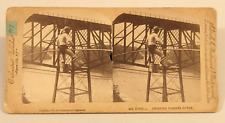 Niagara Falls Daredevil Stereoview Photo Wire Walking McDonell McDonnell picture