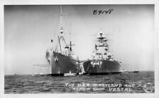 the U.s.S. Maryland and Repair Ship Vestal California 1950s OLD PHOTO picture