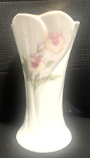 Vintage Fine China vase with flower design. #25 on the bottom. 8