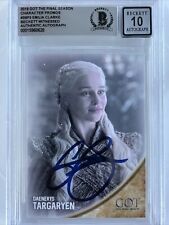 Emilia Clarke Signed 2019 HBO Game Of Thrones Final Season AUTO BGS BAS 10 picture