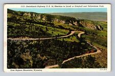 Bighorn Mountains WY-Wyoming, Switchback Highway U.S 14, Vintage Postcard picture