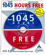 RED, WHITE & BLUE America Online Collectible / Install Disc AOL CD, Ver 8.0 RARE picture