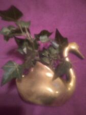 Vintage Brass Swan Planter picture