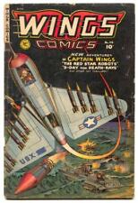 Wings #114 1951- Fiction House- Korean War G picture