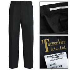 British Trousers Pants Mens Police Prison Officer Security Black Metropolian New picture